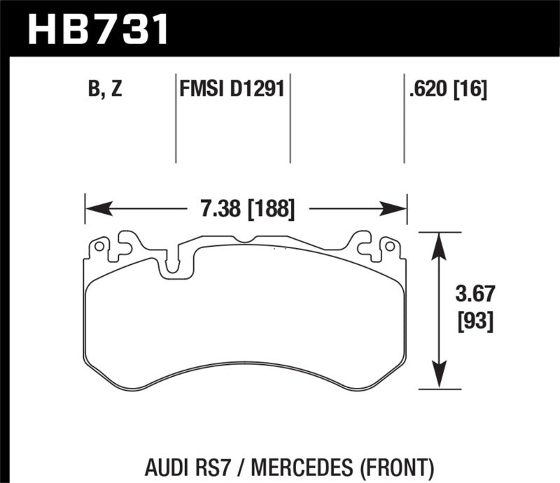 Hawk Performance HB731B.620 HPS 5.0 Street Brake Pads