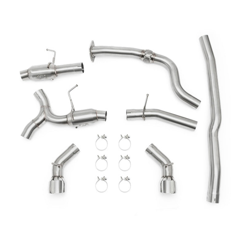 Mishimoto 2016+ Chevrolet Camaro 2.0T Dual Polished Tip Cat-Back Exhaust - #MMEXH-CAM4-16DTPP