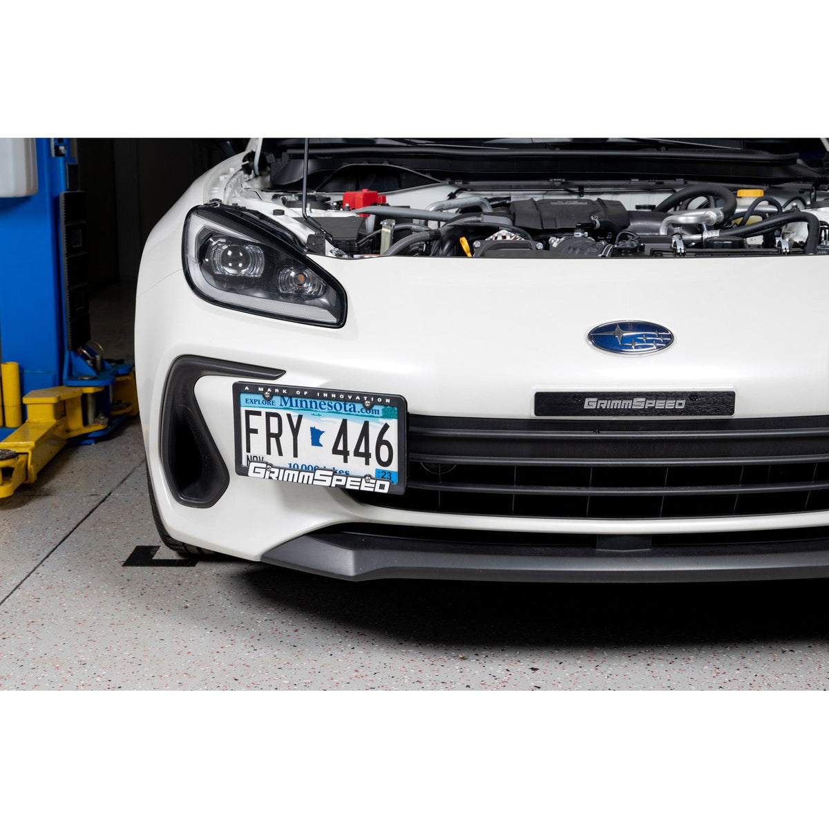 GrimmSpeed GRM094029 for 10+ Subaru Legacy/Outback / 13+ Subaru BRZ/13+ Scion FR-S License Plate Relocation Kit
