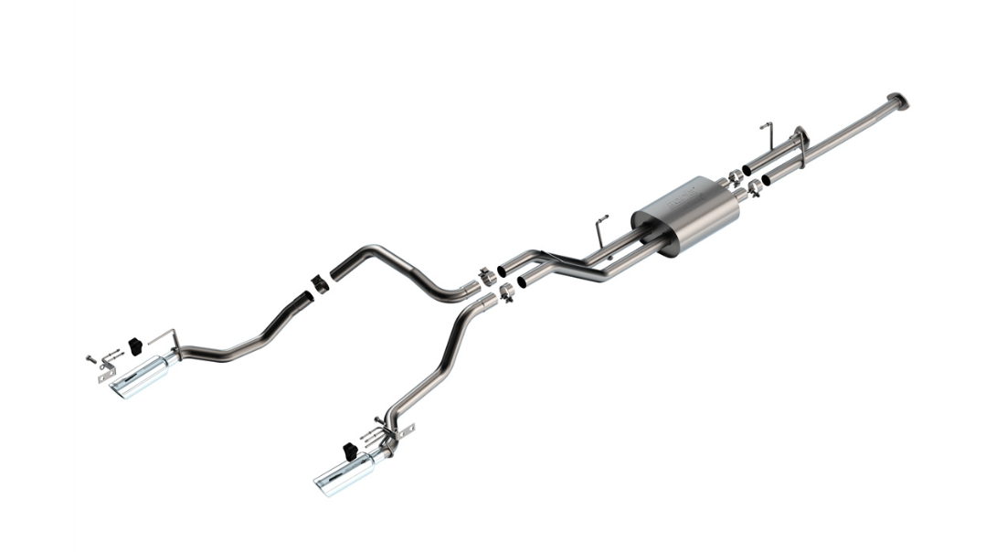Borla 141026 09-13 Toyota Tundra 4.6L/5.7L ATAK Cat-Back Exhaust - 4in Stainless Tips - #141026
