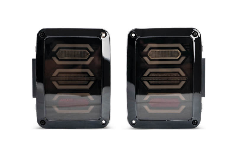 DV8 Offroad 07-18 Jeep Wrangler JK Octagon LED Tail Light - #TLJK-02