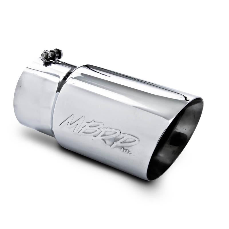 MBRP T5074 6in O.D. 5in Inlet 12in Length T304 Stainless Steel Dual Wall Angled Exhaust Tip