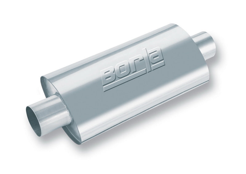 Borla 40945 XR-1 Racing Sportsman 3.5in. Outlet / 3.5in Inlet Oval Muffler - #40945