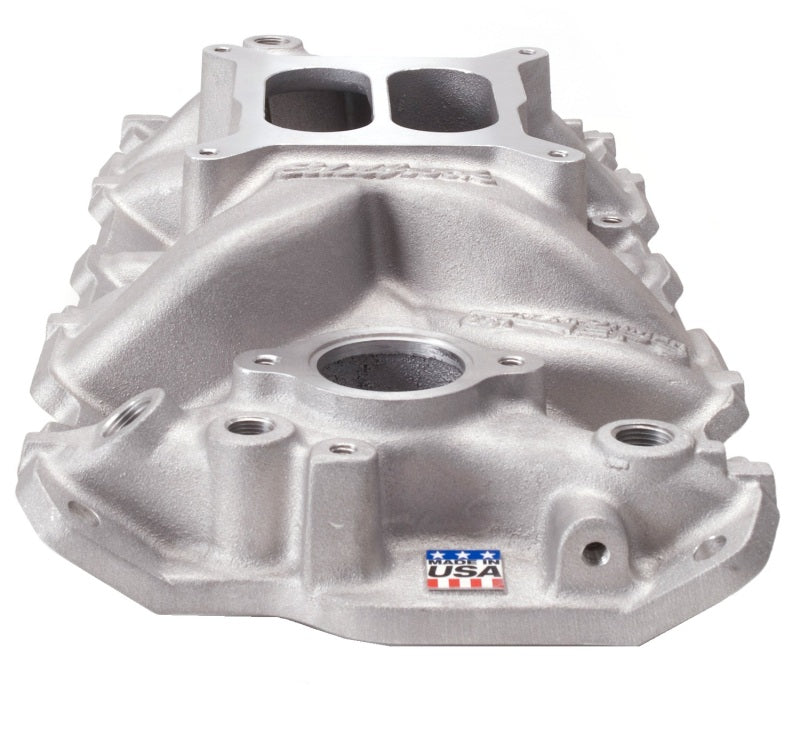 Edelbrock 2701 Performer EPS Intake Manifold Natural for Small Block Chevrolet
