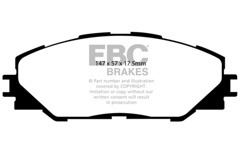 EBC 09-10 Pontiac Vibe 2.4 2WD Ultimax2 Front Brake Pads UD1211