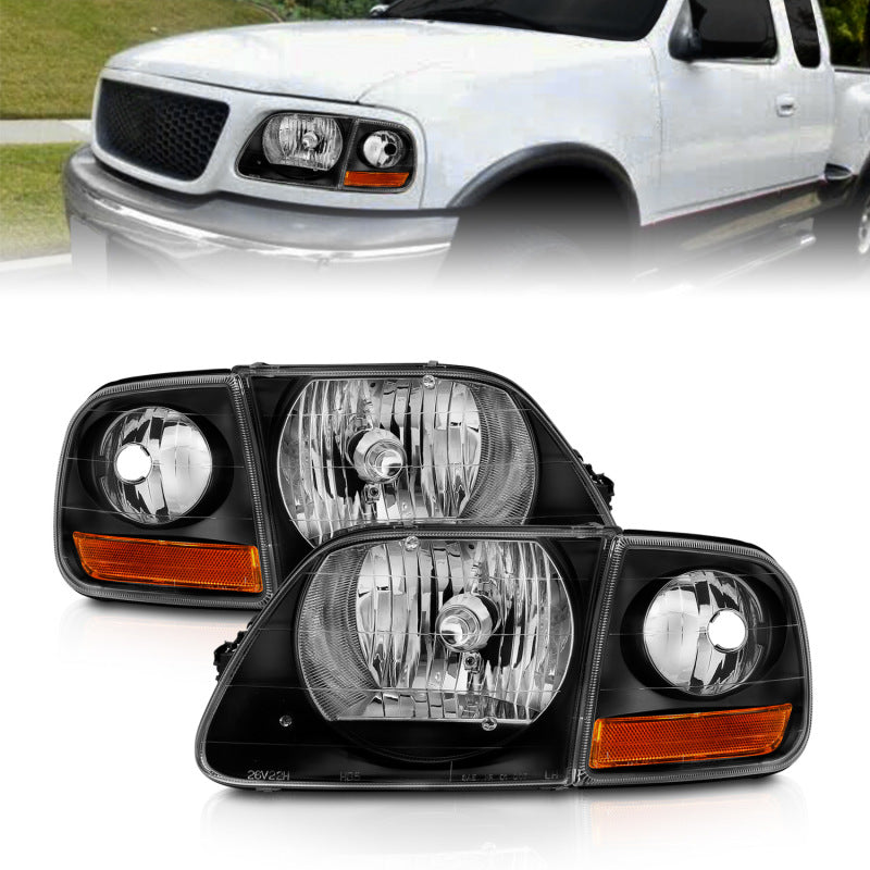 ANZO 1997-2003 Ford F-150 Crystal Headlights