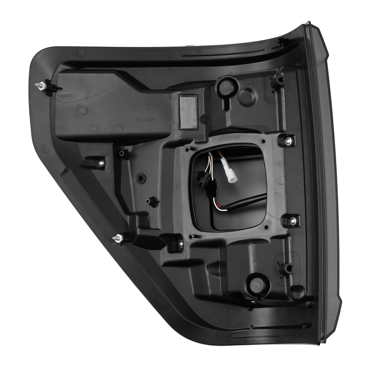 AlphaRex 653060 21-23 Ford F-150 LUXX LED Taillights - Alpha-Black with BLIS