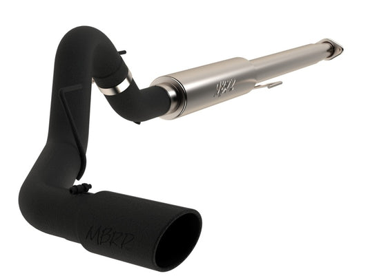 MBRP S5259BLK Armor BLK Cat-Back Exhaust - 4-Inch Single Side Exit | Black Coated Aluminized