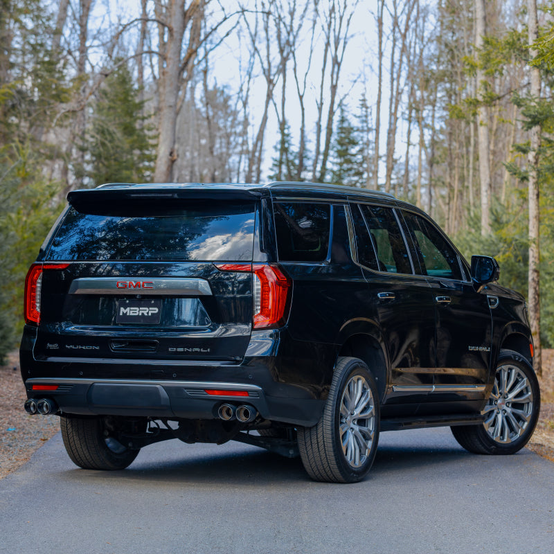 MBRP Tahoe / GMC Yukon 3in Cat-Back Dual Split Exhaust w/ Quad Carbon