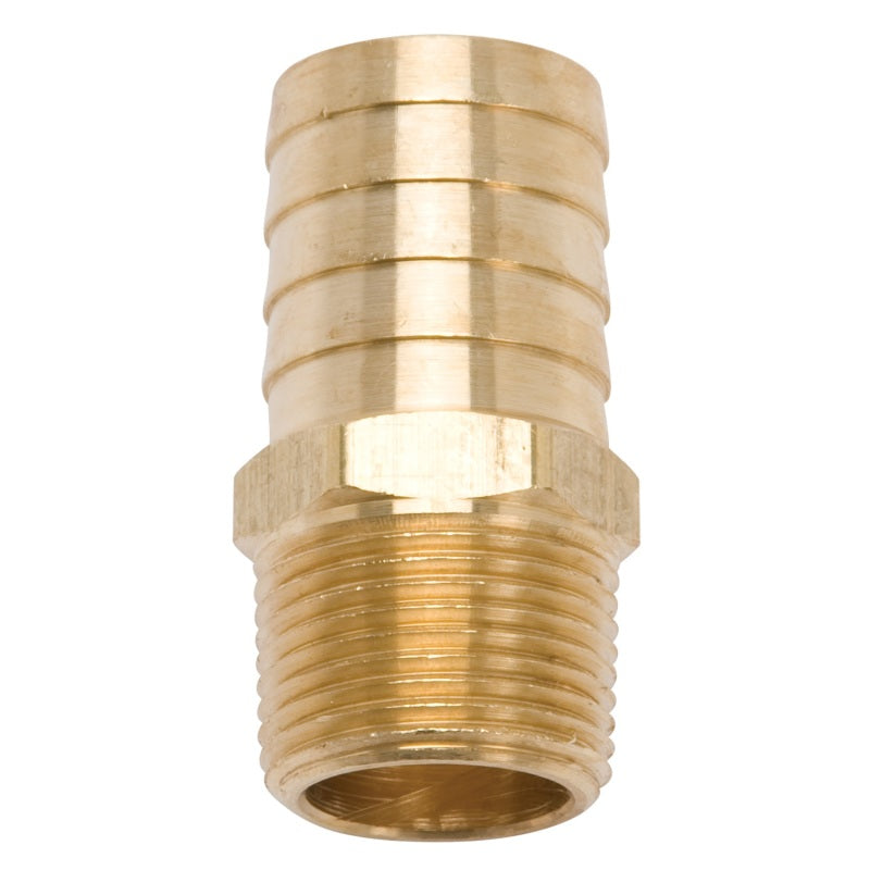 Edelbrock 8078 Fitting Brass Hose 1.00 in Hose I D x 3/4-14 Pipe for Sb-Chrysler Manifolds