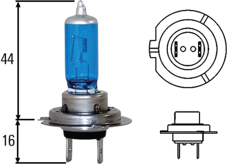 HELLA H71070307 Optilux H7 100W XB Extreme Blue Bulbs Pair