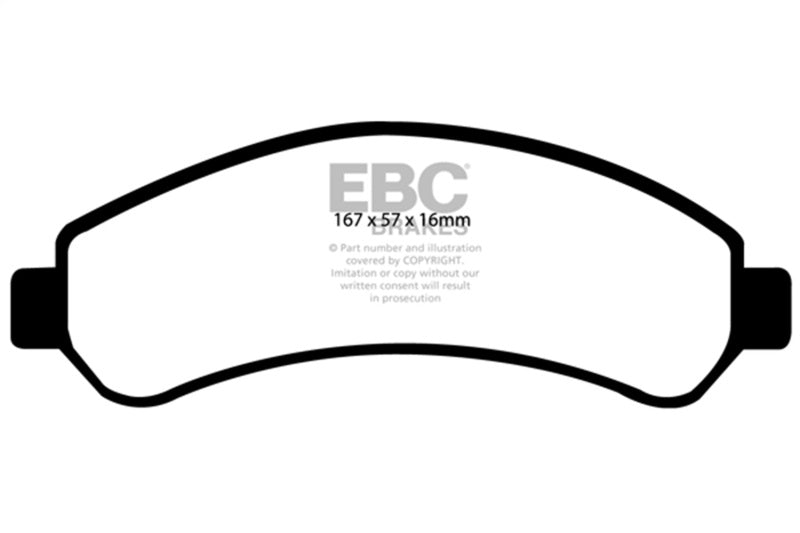 EBC 98-05 Chevrolet Blazer 4.3 2WD Greenstuff Front Brake Pads DP61256