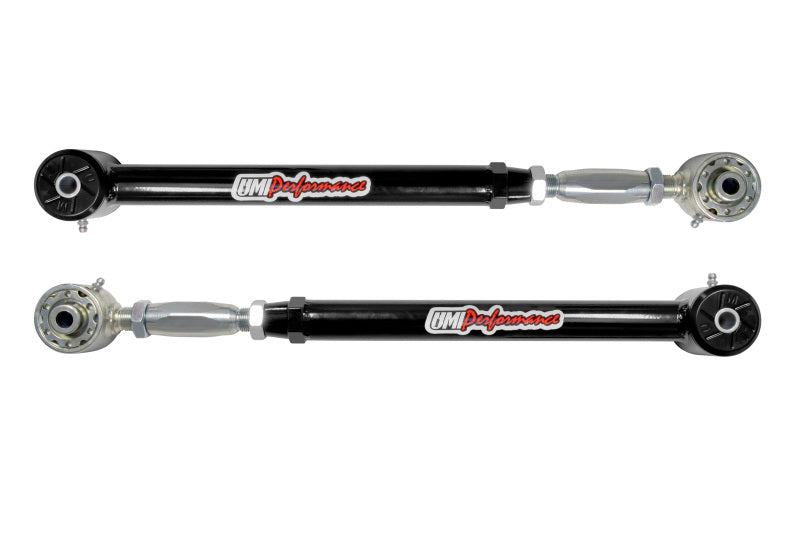 UMI Performance 2039CM-B On-Car Adjustable Lower Arms Urethane/Roto-Joint Black