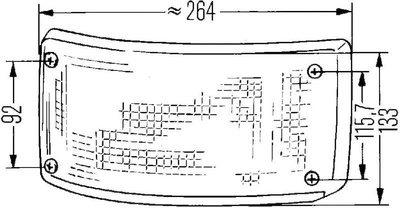 HELLA 005603067 5603 Series Back-Up Reversing Lamp Clear Lens