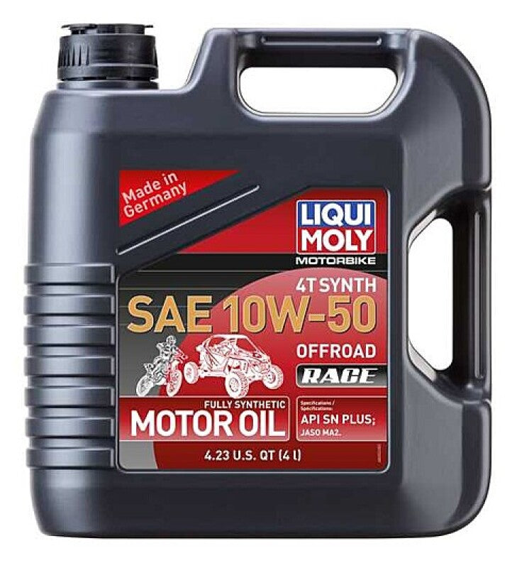 LIQUI MOLY 4L Motorbike 4T Synth SAE 10W-50 Offroad Race (20080) - Pack of 4