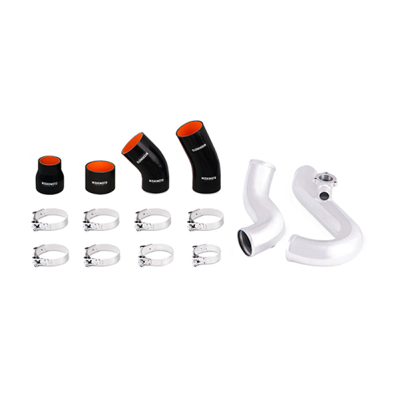 Mishimoto 2015 Ford Mustang EcoBoost Performance Intercooler Kit - Silver Core Polished Pipes - #MMINT-MUS4-15KPSL
