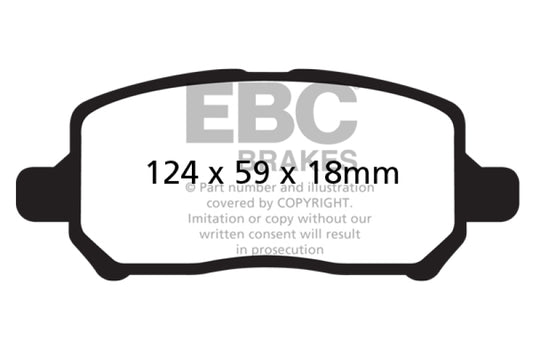EBC 05-10 Chevrolet Cobalt 2.2 4 Lug Greenstuff Front Brake Pads DP21660