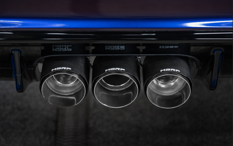 MBRP Civic Type R 3in Cat-Back Exhaust Triple Center Outlet w/ Carbon