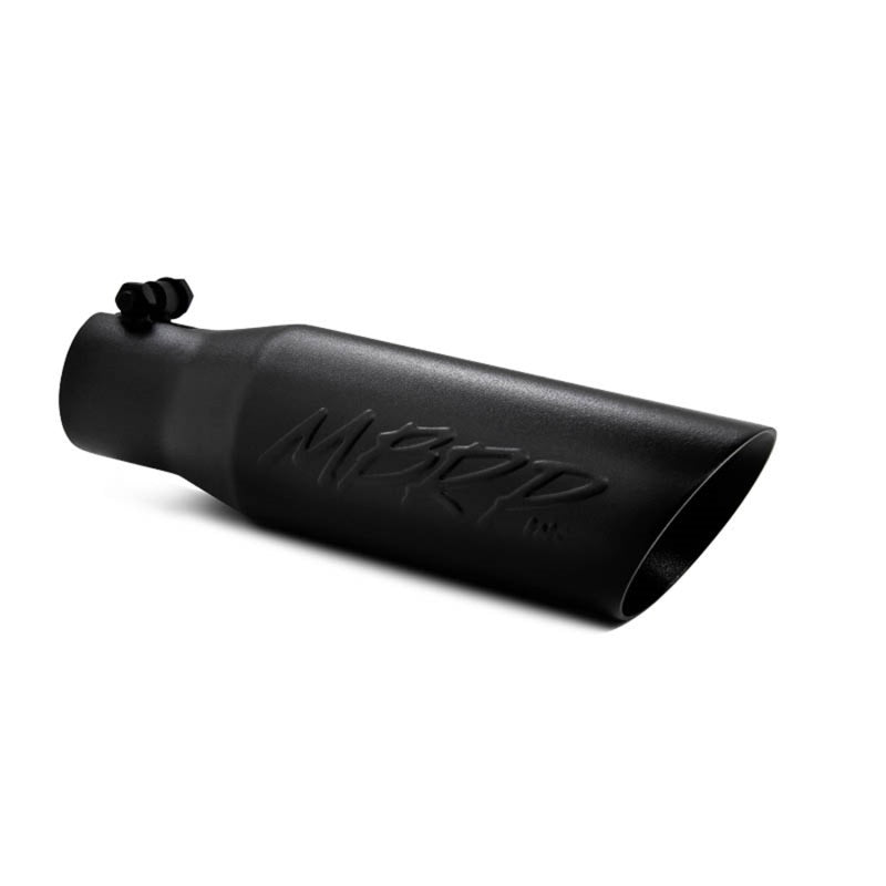 MBRP T5106BLK 3.5in O.D. Dual Wall Angled Exhaust Tip (Black Coated)