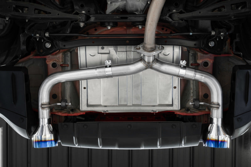 MBRP S48053CF 2022 Subaru BRZ 2.4L/Toyota GR86 2.4L 2.5in Dual Split Rear Exit w/5in OD CF Tips - T304 - #S48053CF