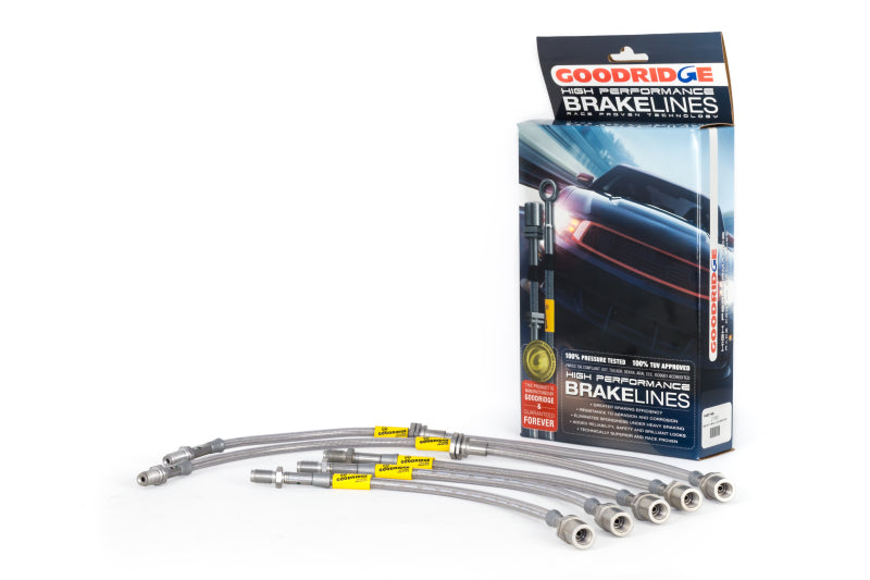 Goodridge 8/84-7/87 Toyota Corolla GTS Stainless Steel Brake Line Kit 21080