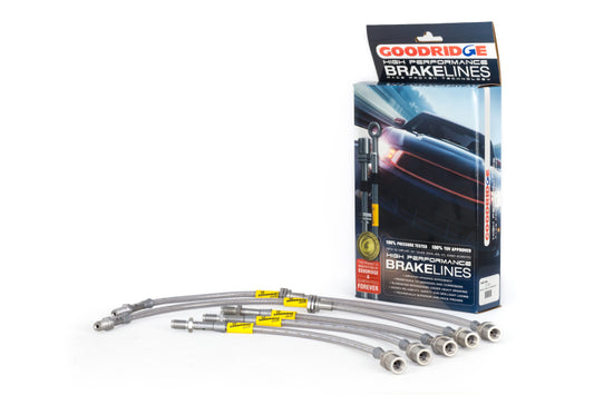 Goodridge 8/84-7/87 Toyota Corolla GTS Stainless Steel Brake Line Kit 21080