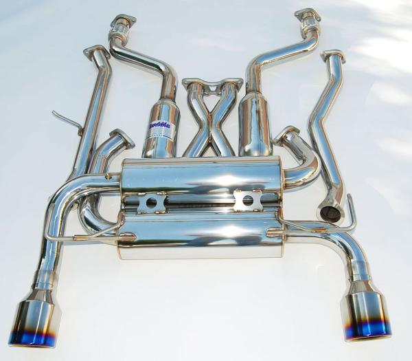 Invidia HS07IG7GIT 07-13 Infiniti G37 Coupe Gemini Single Layer Titanium tip Cat-back Exhaust