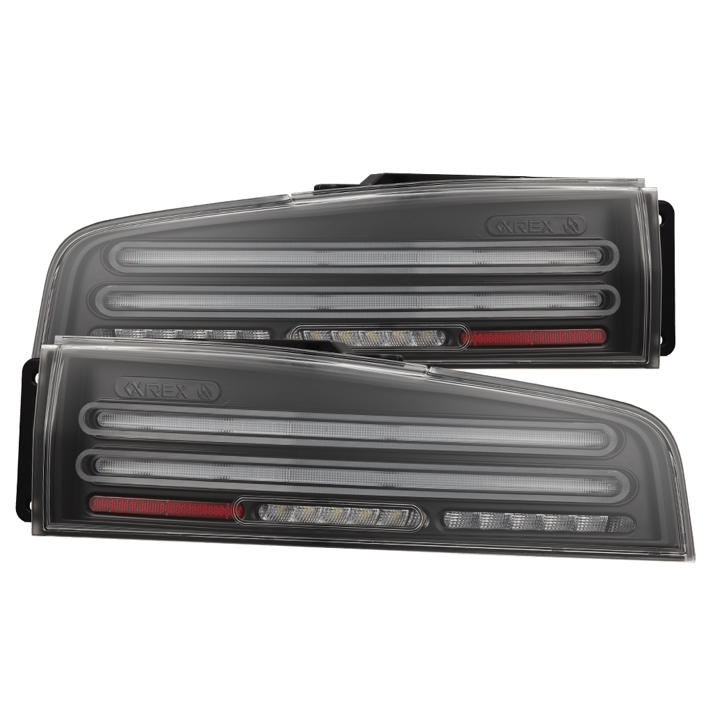 AlphaRex 691010 23-25 Nissan Z Nova-Series Twin-Loop Style Prismatic LED Tail Lights - Black