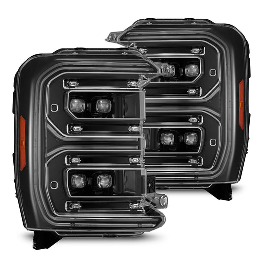 AlphaRex 880894 23-26 Ford F-250 SD NOVA LED Projector Headlights Alpha Black w/Activation Light/Sequential Signal/Switchback