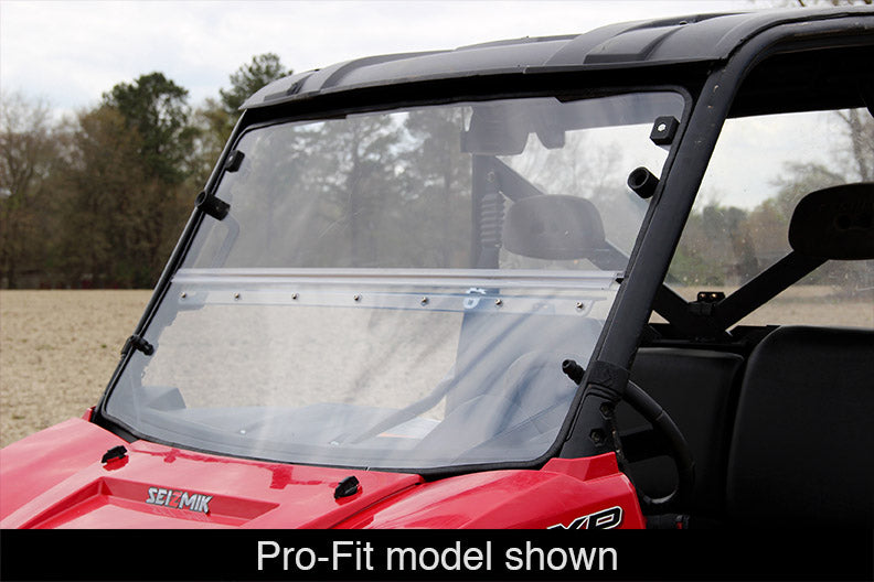Seizmik 03-23 Polaris 570-800 Ranger Full-Size - 1.75 in. Versa-Fold Windshield - UV Resistant 50-23078KIT