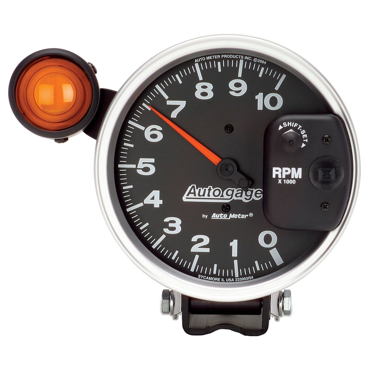AutoMeter 233904 5 inch 10,000 RPM Monster Shift Lite Pedestal Tachometer