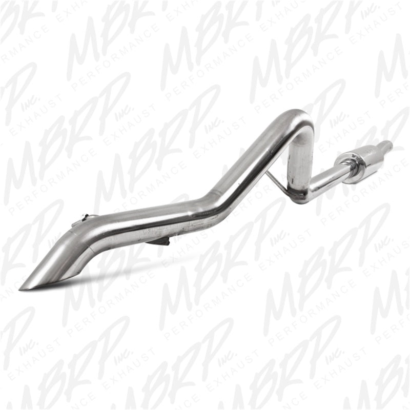 MBRP Jeep Wrangler 3.8L V6 4 dr Off-Road Tail Pipe Muffler before Axle
