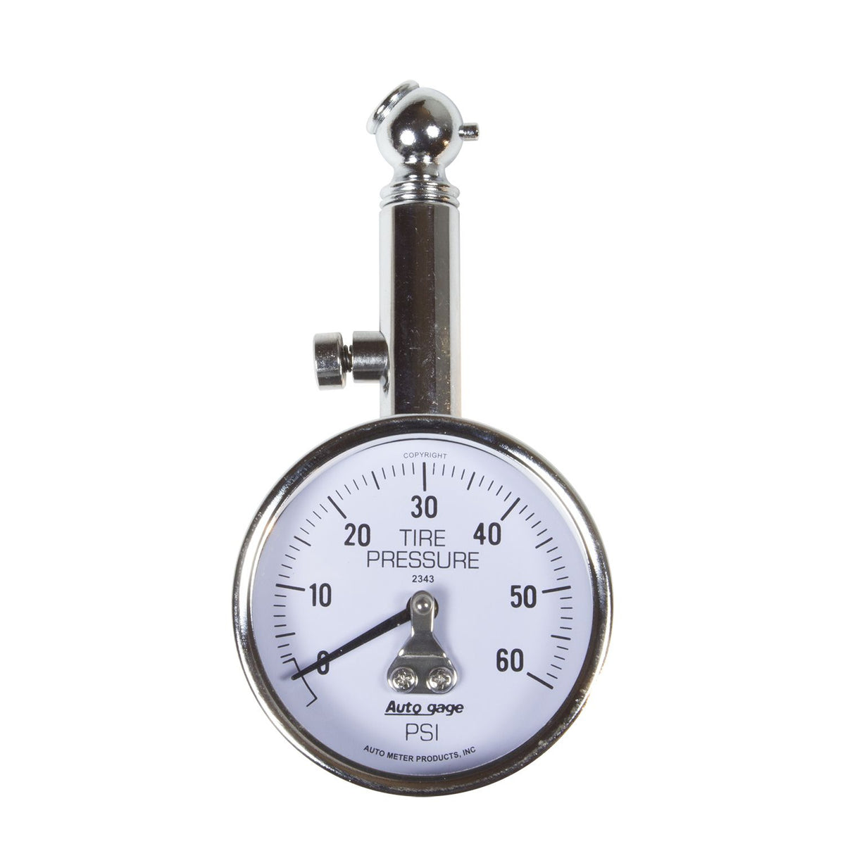 AutoMeter 2343 60 PSI Peak/Hold Mechanical Tire Pressure Gauge
