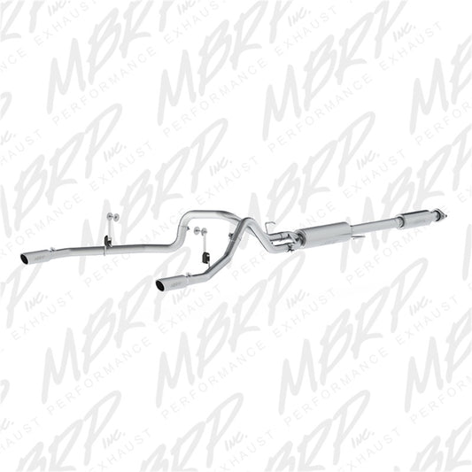 MBRP S5258AL Armor Lite Cat-Back Exhaust - 2.5-Inch Dual Rear Exit | Aluminized