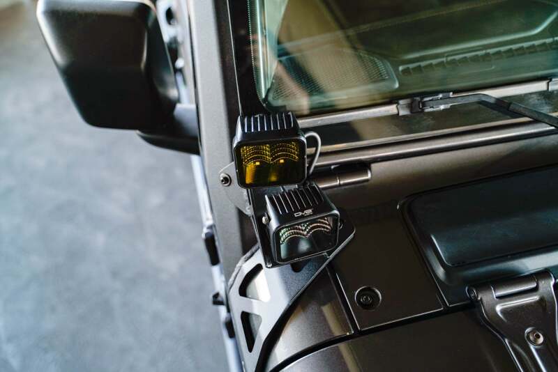 DV8 Offroad 2018+ Jeep Wrangler JLO A Pillar Dual Light Pod Mounts - #LBJL-11