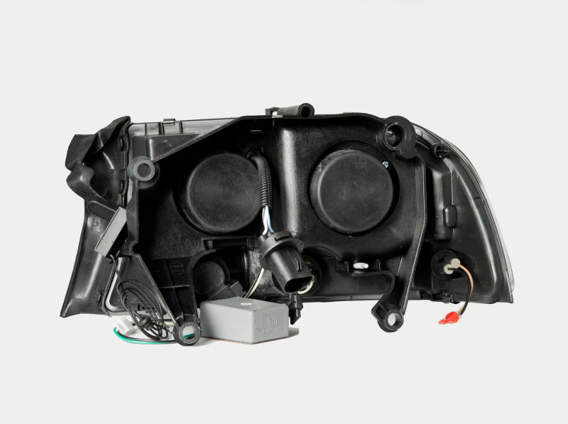 ANZO 1997-2004 Dodge Dakota Crystal Headlights - Halo Black 1PC
