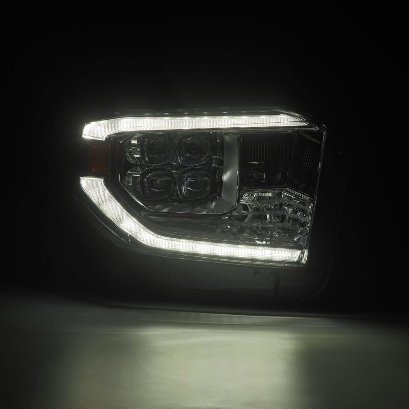 AlphaRex 880831 14-21 Toyota Tundra NOVA LED Projector Headlights Chrome with Activation Light & Sequential Signal + Switchback DRL