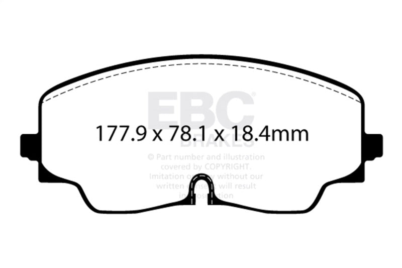EBC 2022+ Audi S3 2.0T Redstuff Front Brake Pads DP32448C
