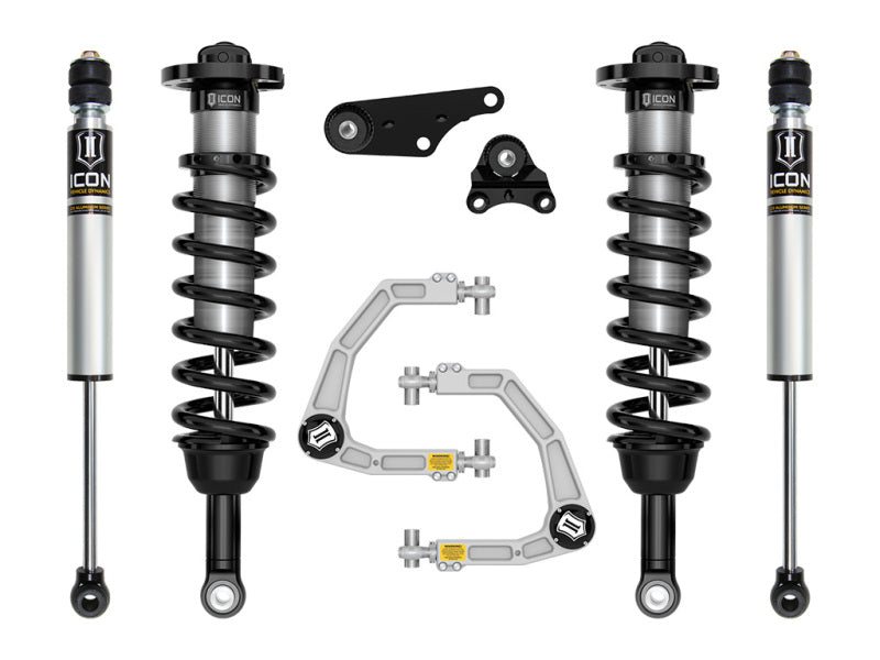 Icon 2024+ Toyota Tacoma 1.25-3in Stage 2 Suspension System  w/ Billet Overland Rear Coils