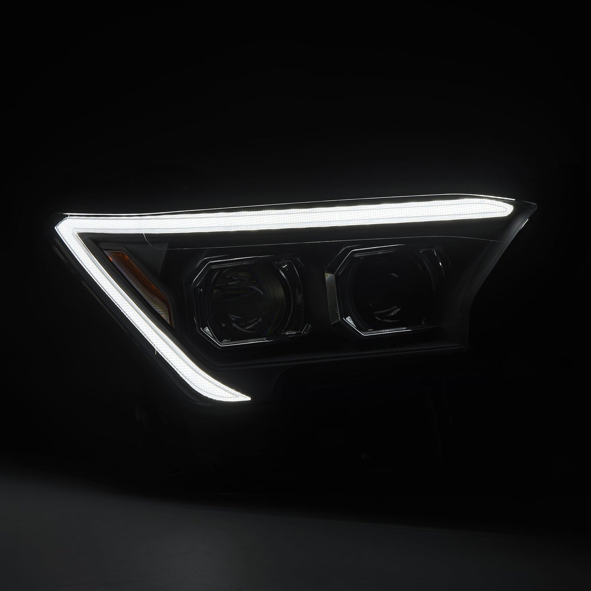 AlphaRex 880329 2024 Toyota Tacoma LUXX-Series Projector Headlights (Pair) - Black with Activation Light