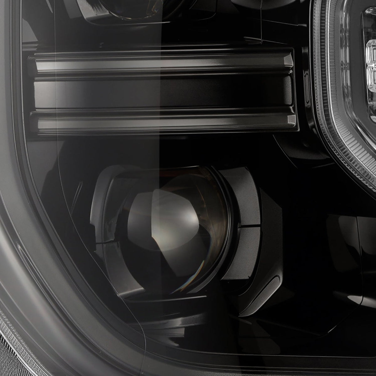 AlphaRex 880902 24-26 Ford Ranger LUXX LED Projector Headlights Alpha Black w/Activation Light/Sequential Signal/Switchback