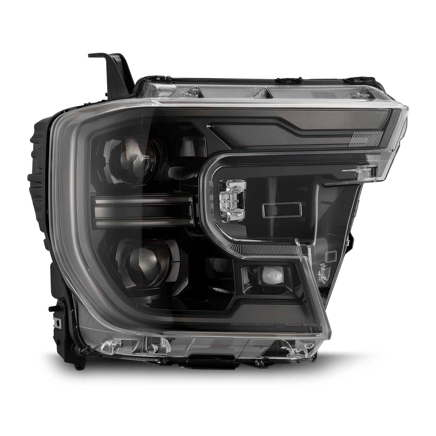 AlphaRex 880902 24-26 Ford Ranger LUXX LED Projector Headlights Alpha Black w/Activation Light/Sequential Signal/Switchback