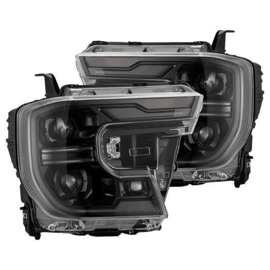 AlphaRex 880902 24-26 Ford Ranger LUXX LED Projector Headlights Alpha Black w/Activation Light/Sequential Signal/Switchback