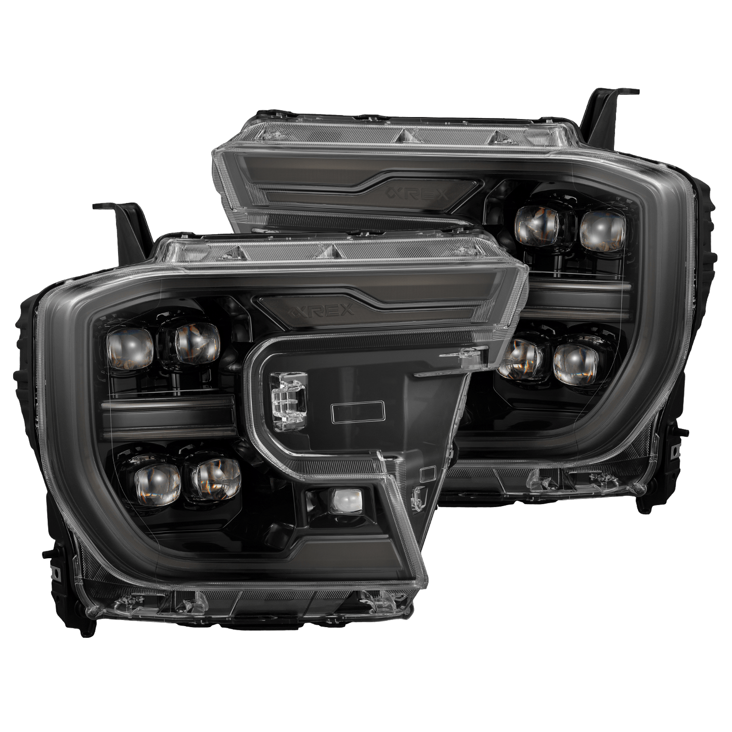AlphaRex 880892 24-26 Ford Ranger NOVA LED Projector Headlights Alpha Black w/Activation Light/Sequential Signal/Switchback