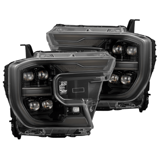 AlphaRex 880892 24-26 Ford Ranger NOVA LED Projector Headlights Alpha Black w/Activation Light/Sequential Signal/Switchback
