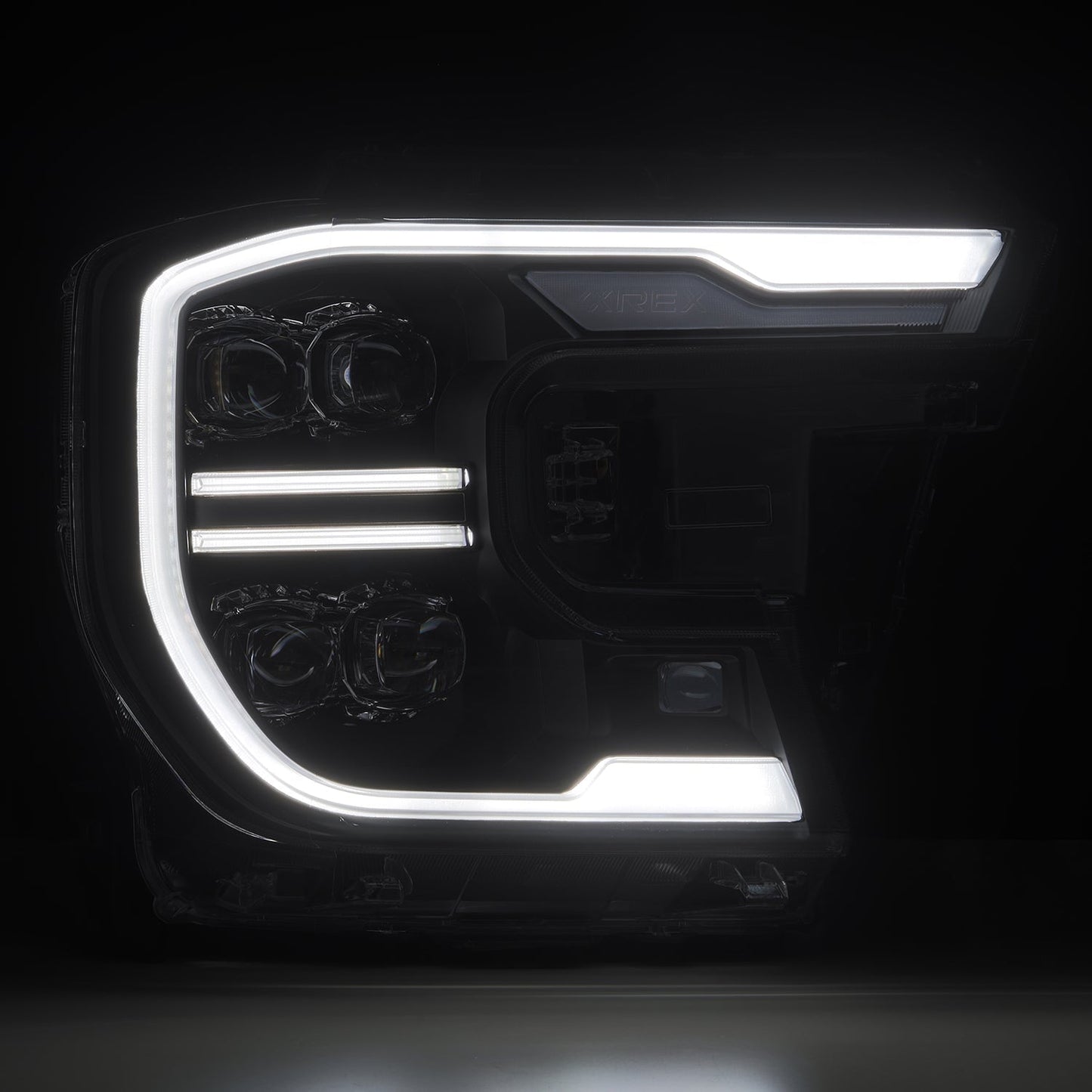 AlphaRex 880893 24-26 Ford Ranger NOVA LED Projector Headlights Black w/Activation Light/Sequential Signal/Switchback