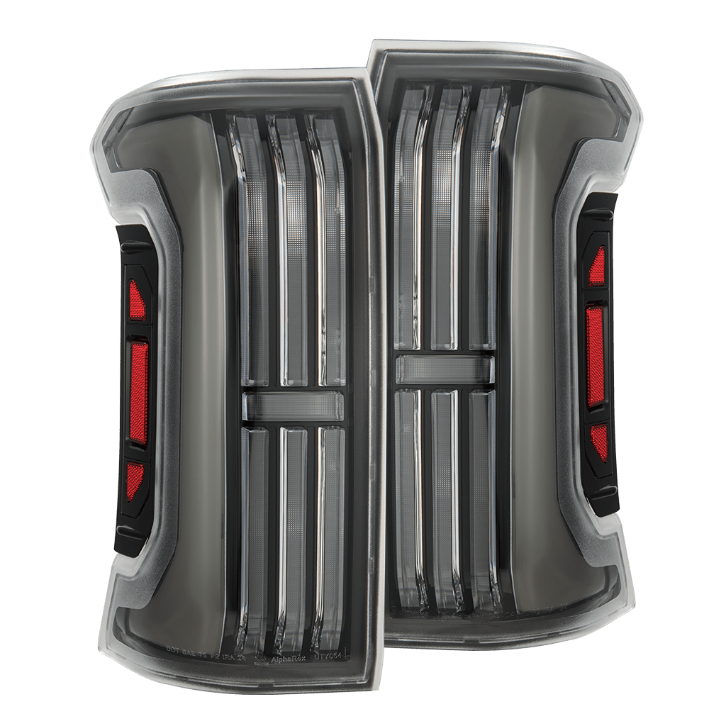 AlphaRex 679020 24-25 Toyota Tacoma NOVA-Series LED Prismatic Tail Lights - Black