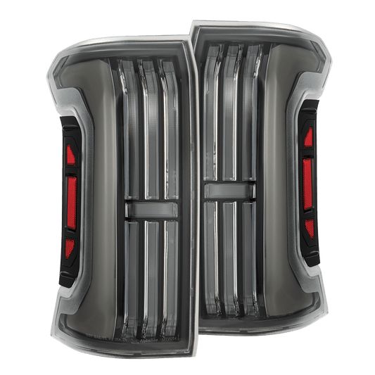AlphaRex 679020 24-25 Toyota Tacoma NOVA-Series LED Prismatic Tail Lights - Black