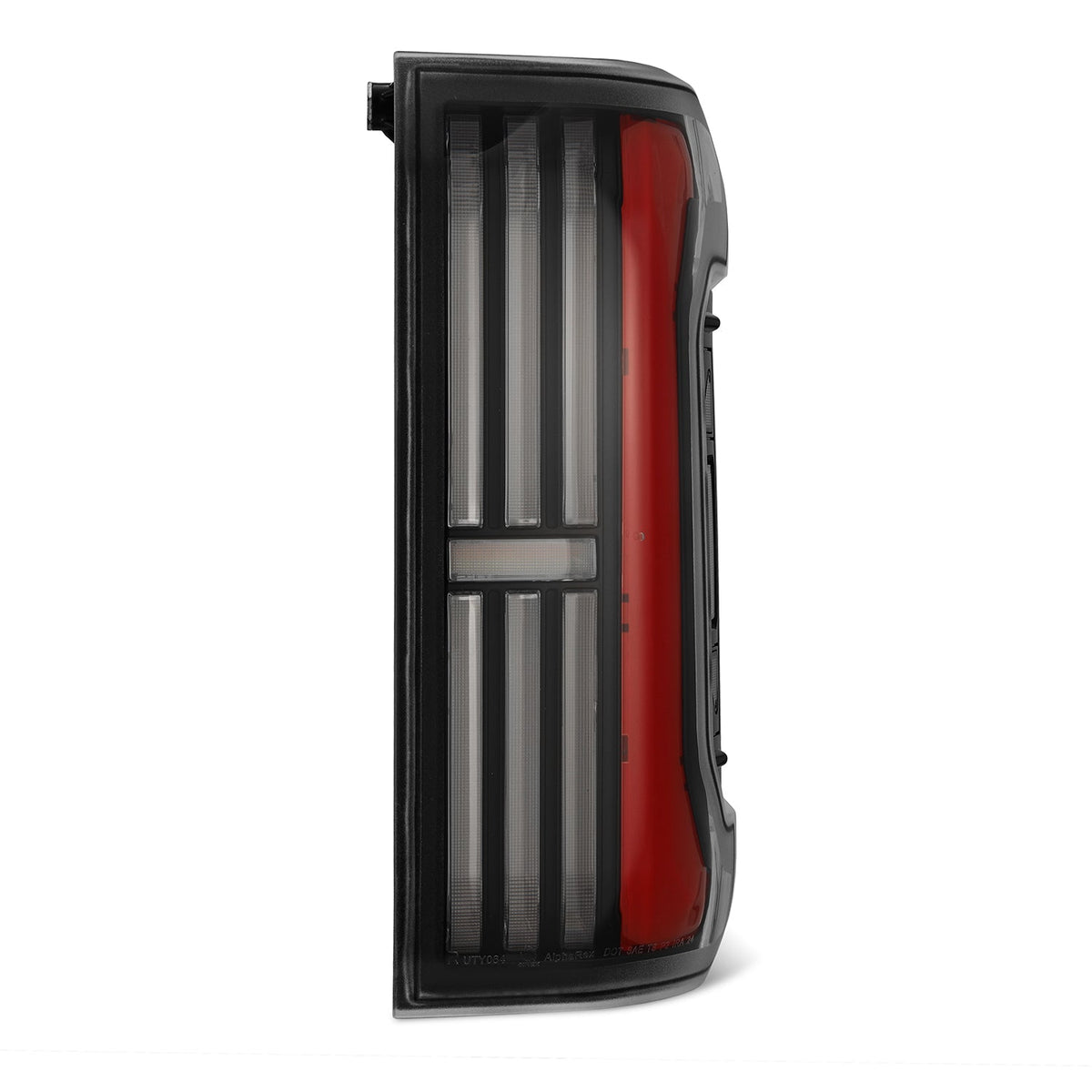 AlphaRex 679010 24-25 Toyota Tacoma NOVA-Series LED Prismatic Tail Lights - Black Red