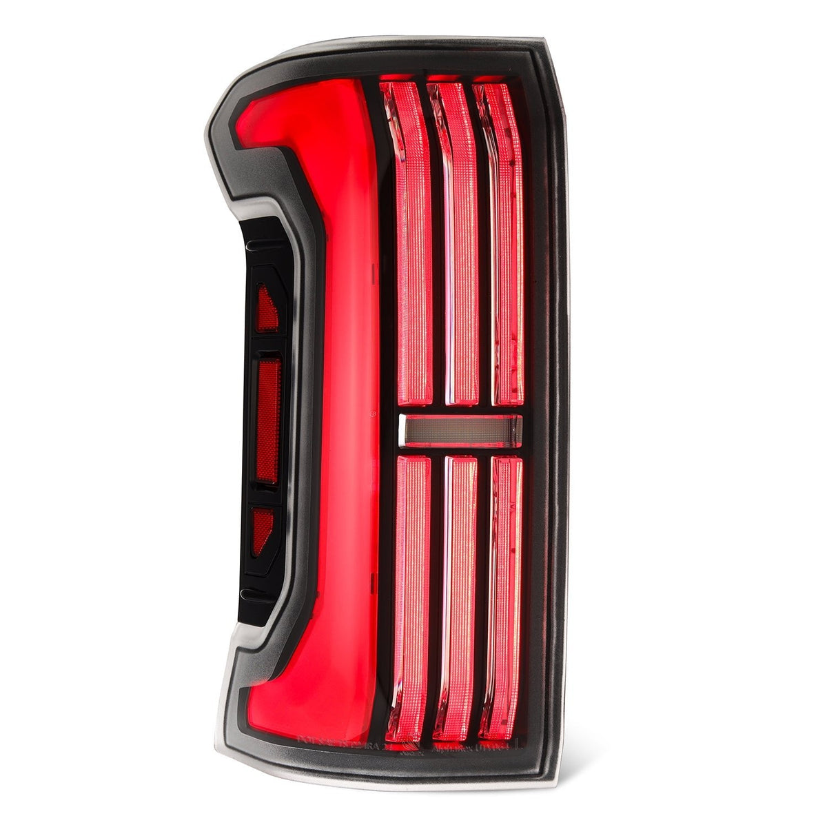 AlphaRex 679010 24-25 Toyota Tacoma NOVA-Series LED Prismatic Tail Lights - Black Red